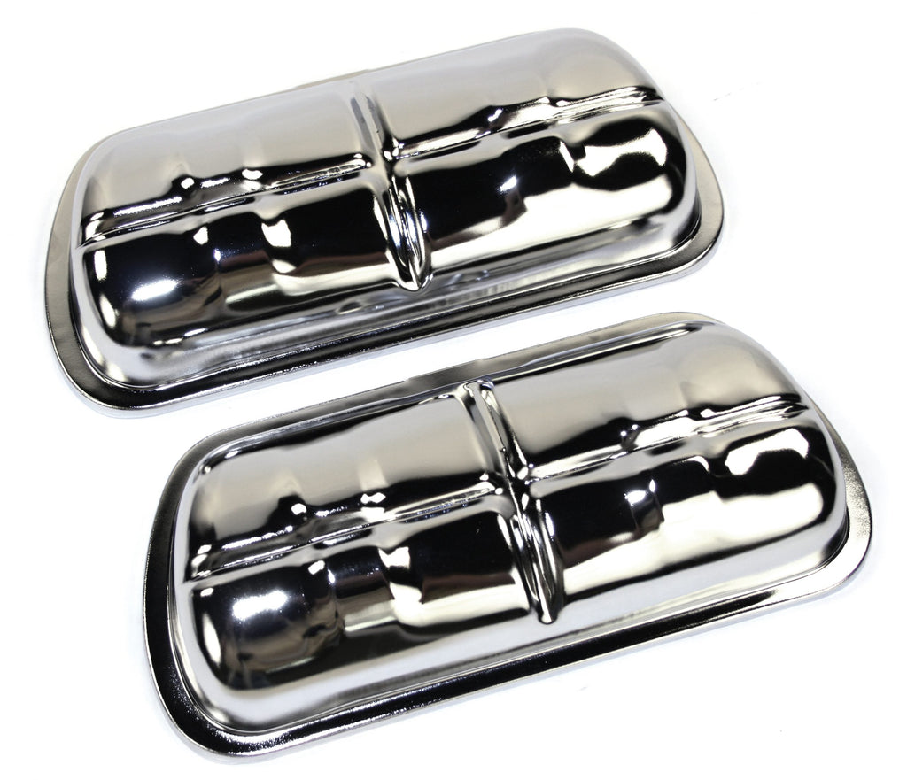 Chrome Stock Style Valve Cover, Set image 0