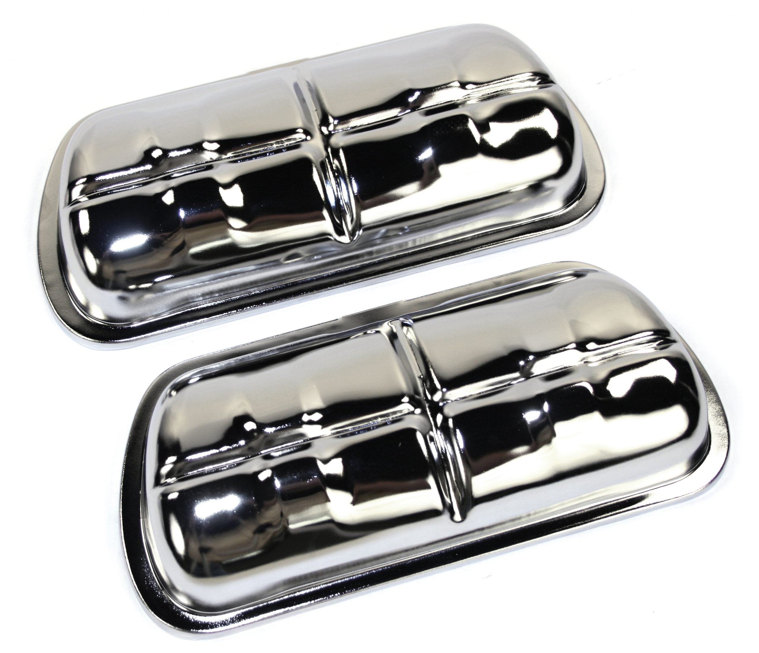 Chrome Stock Style Valve Cover, Set image 0