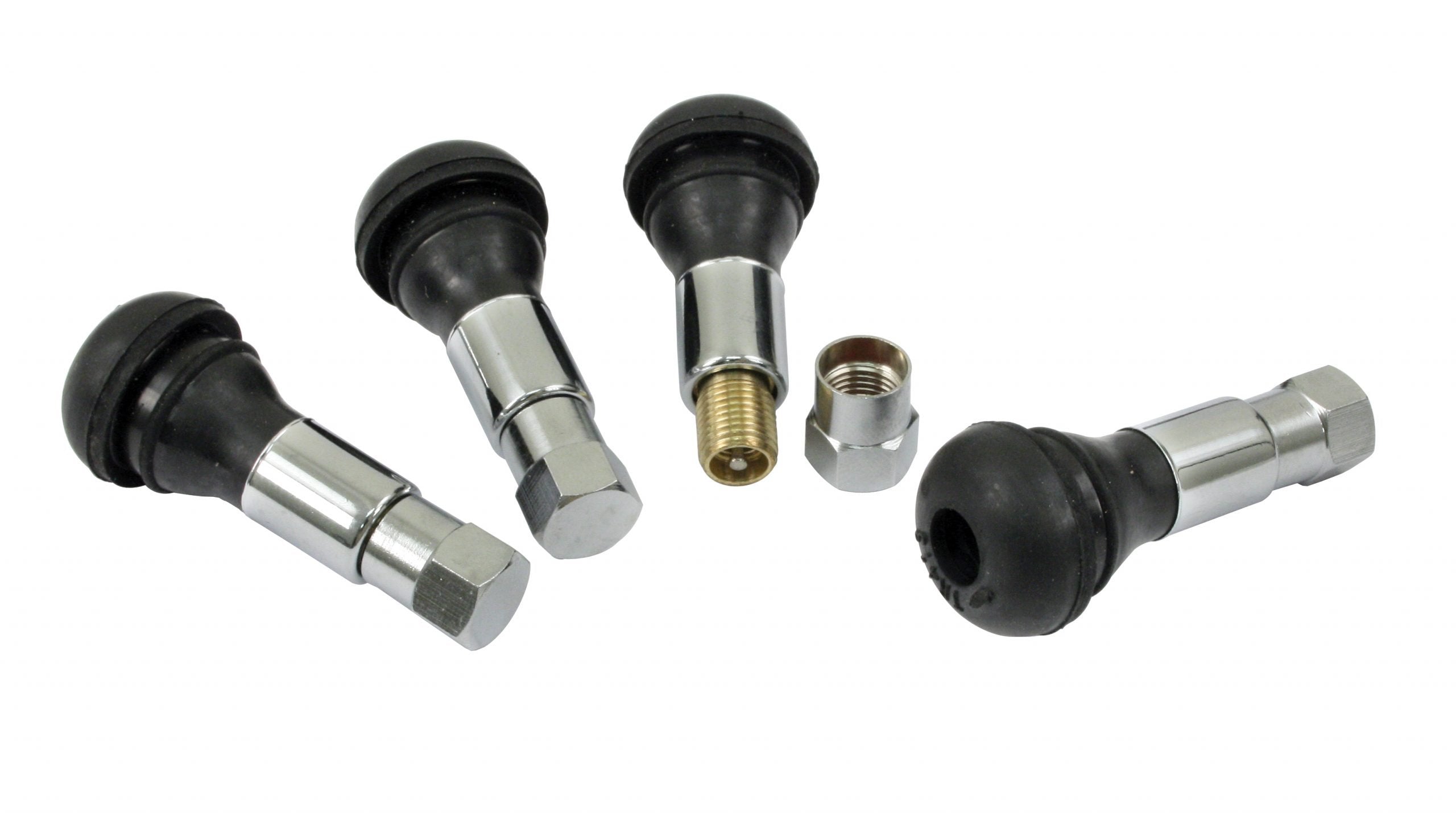 Chrome Valve Stems, Set of 4 image 0