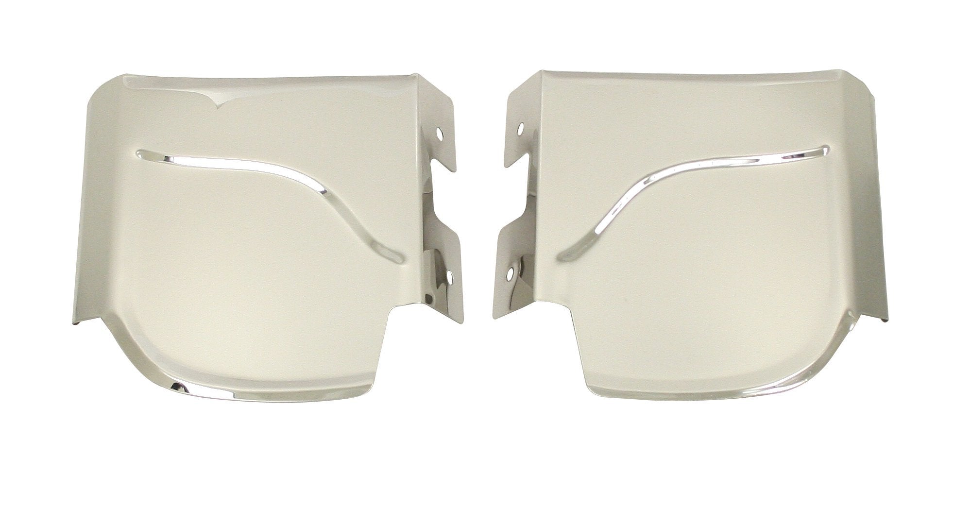 Fender Guards, Rear, Stainless Steel, Type 1, Pair, with Plastic Trim image 0