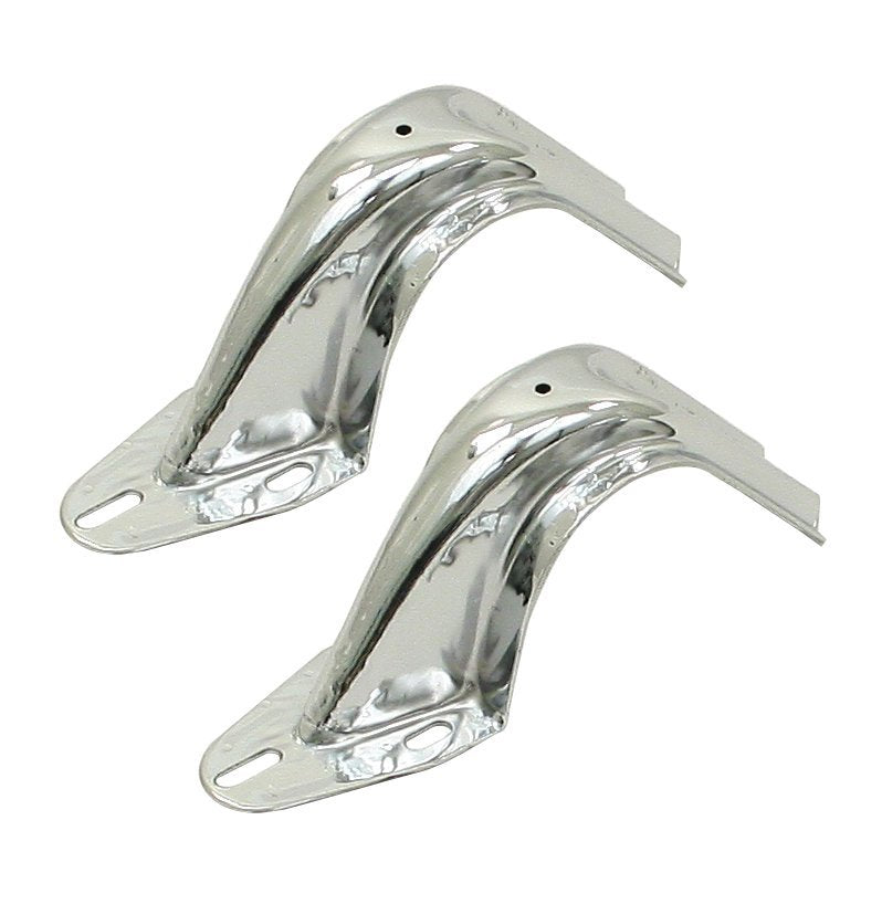 Chrome Deck Lid Brackets, Pair image 0