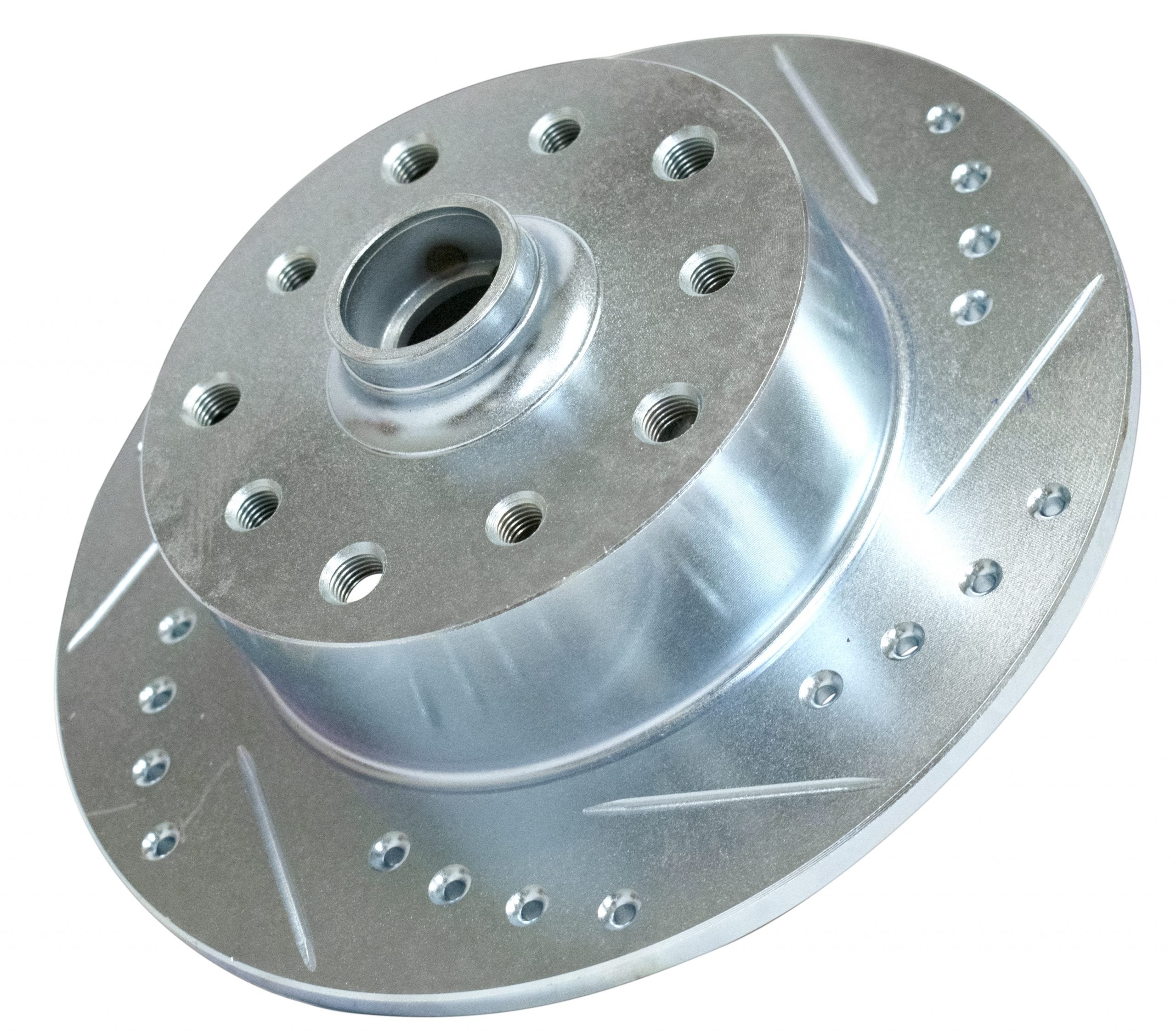 Right Side Front Rotor, Double Drilled 5 x 130 Porsche &amp; 5 x 4.75 Che image 0