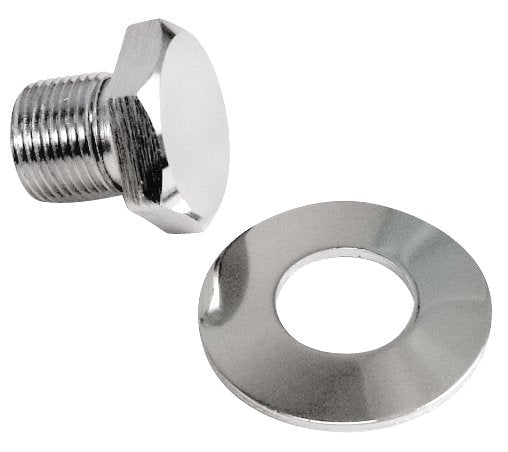 Chrome Crank Pulley Washer and Bolt Set image 0