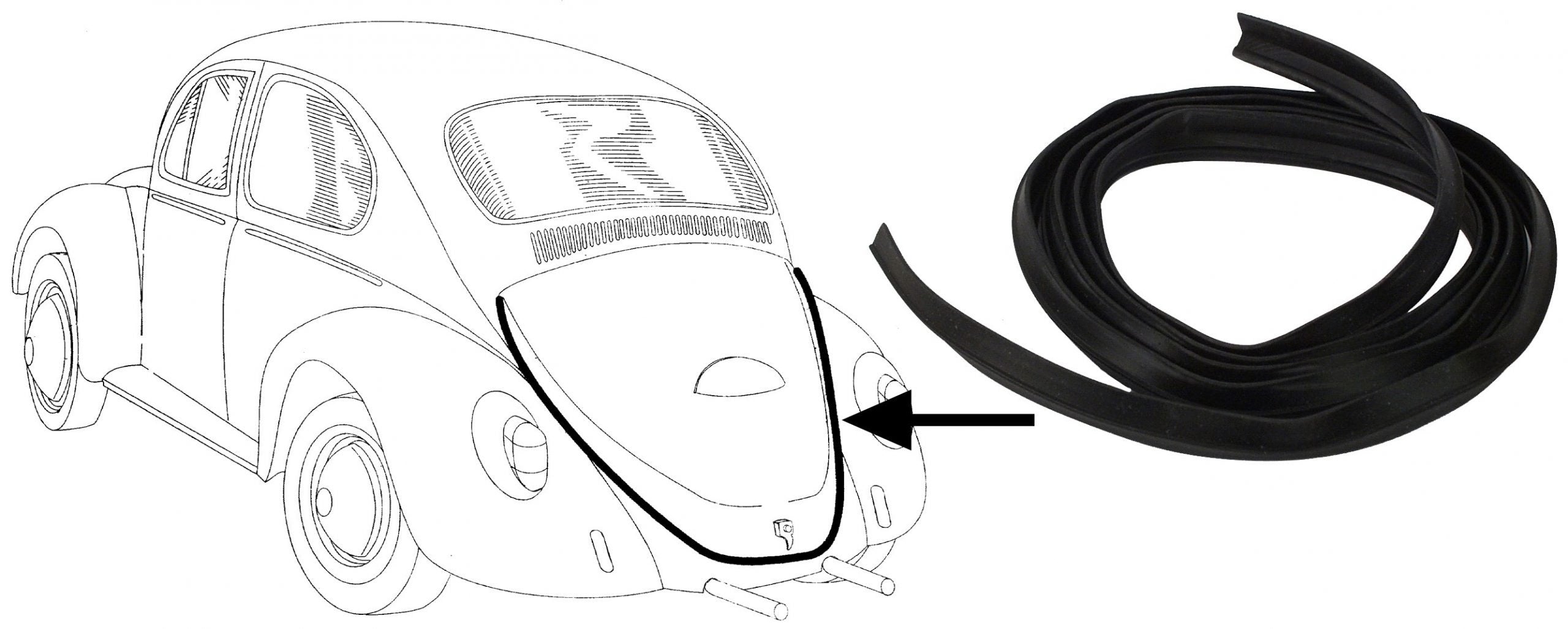 Engine Lid Seal to Body image 0