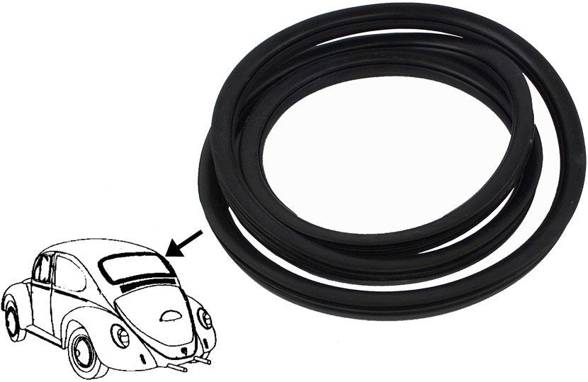Rear Window Seal, with Groove image 0