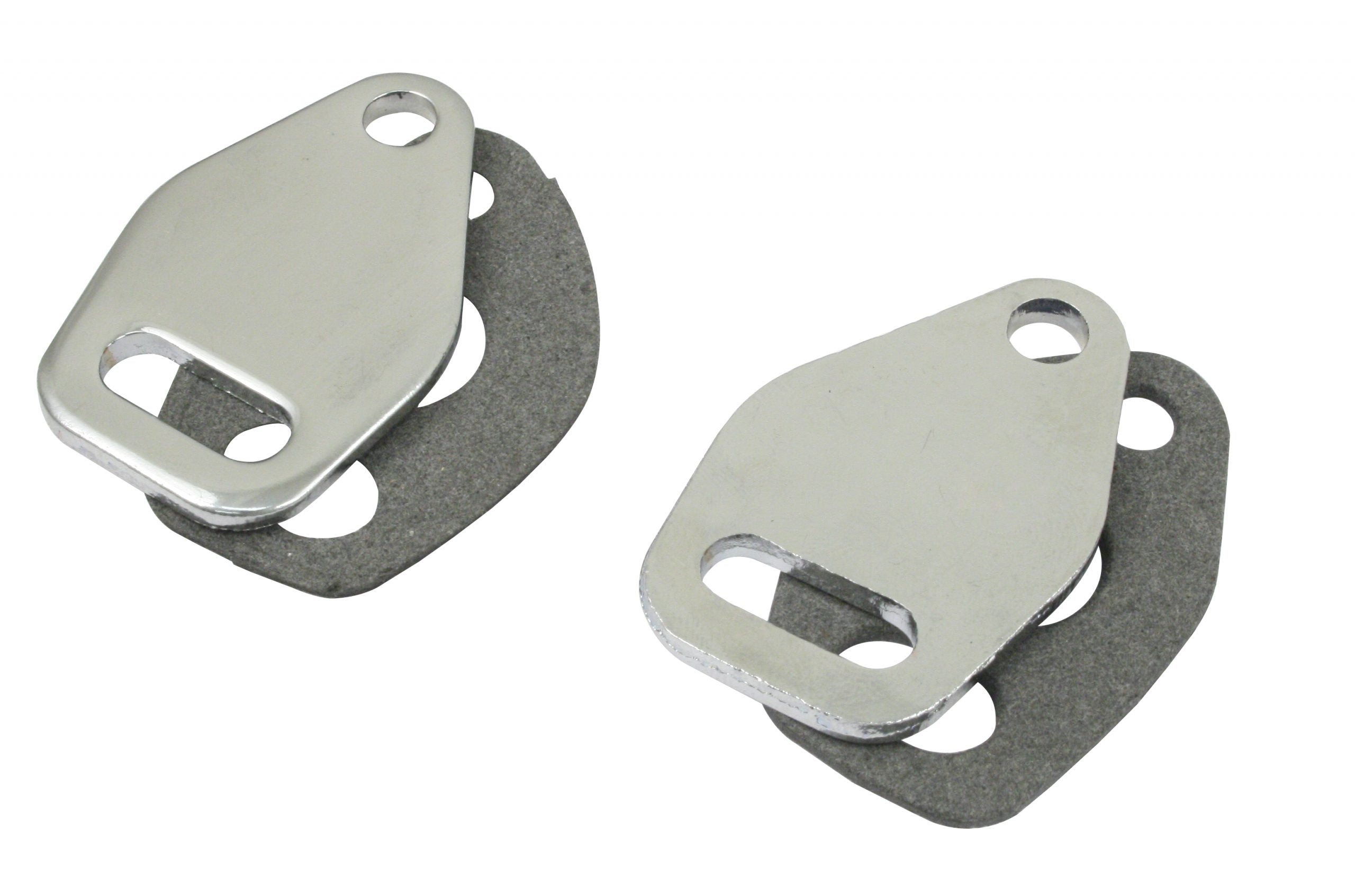 Chrome Heat Riser Block-Off Plate Kit image 0