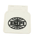 Mud Flaps, White with Black Logo, Type 1, Pair image 0
