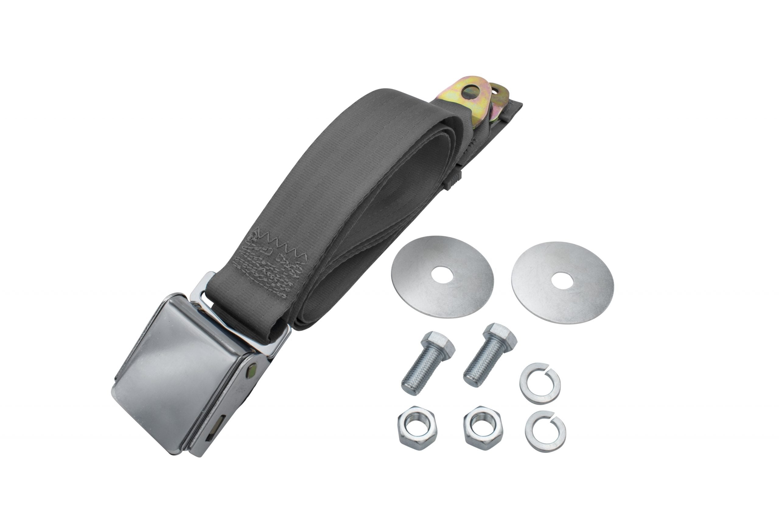 2 Point Lap Seat Belt, Universal 72", Grey, Each image 0