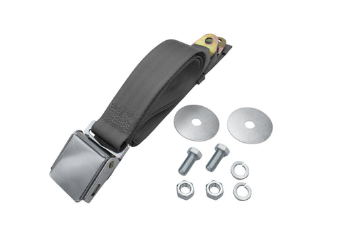 2 Point Lap Seat Belt, Universal 72", Grey, Each image 0