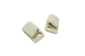 Sunvisor Clip, White, Pair EMPI image 0