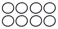 Spiral Lock Piston Pin Retainers, Set of 8 image 0