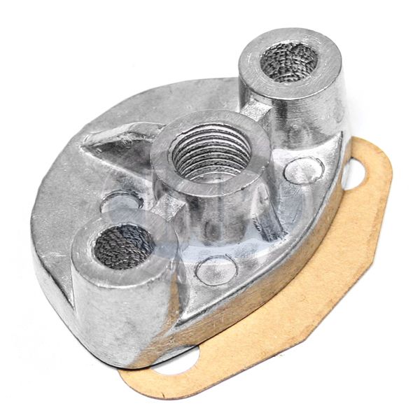 Cast Fuel Pump Block Off image 0