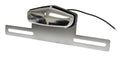 Chrome License Plate Light with Bracket image 0