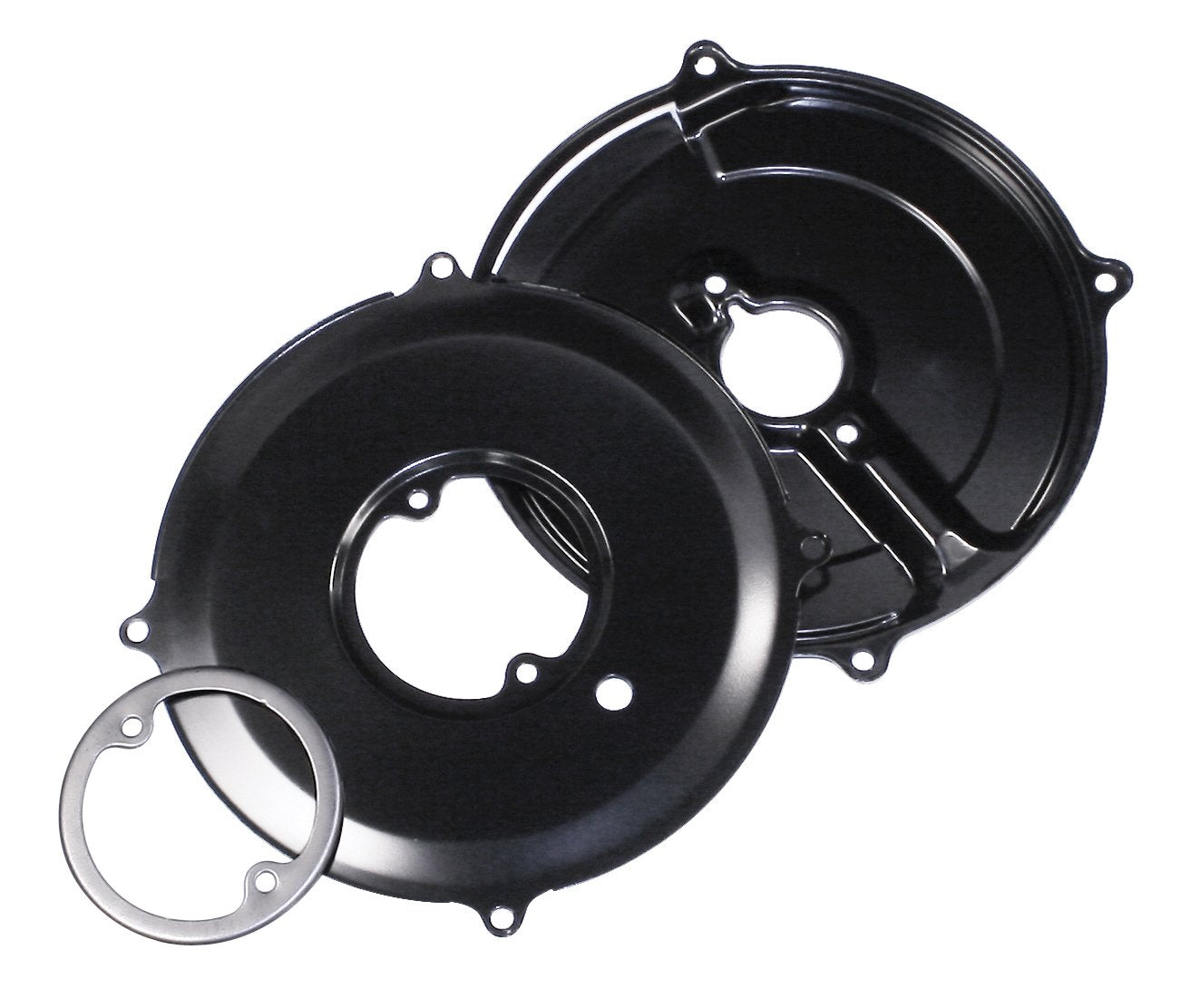 Stock-Style Alternator/Generator Backing Plate Kit, Black image 0