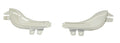 Fender Guards, Front, Stainless Steel, Type 1, Pair, with Plastic Trim image 0