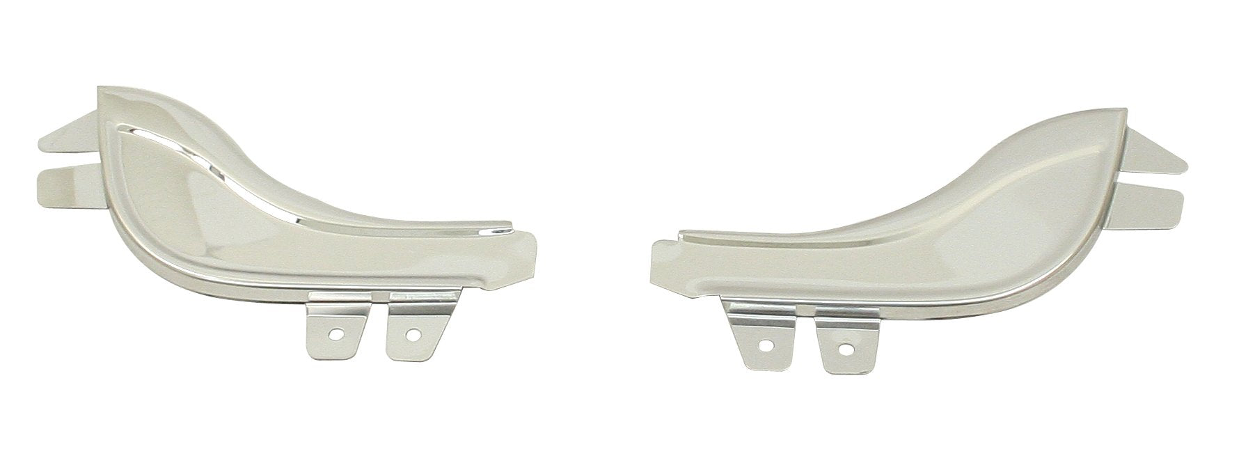 Fender Guards, Front, Stainless Steel, Type 1, Pair, with Plastic Trim image 0